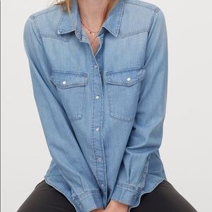 H&M denim shirt
